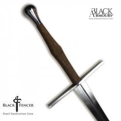 AMHE - Épée Longue - Acier - Black Fencer