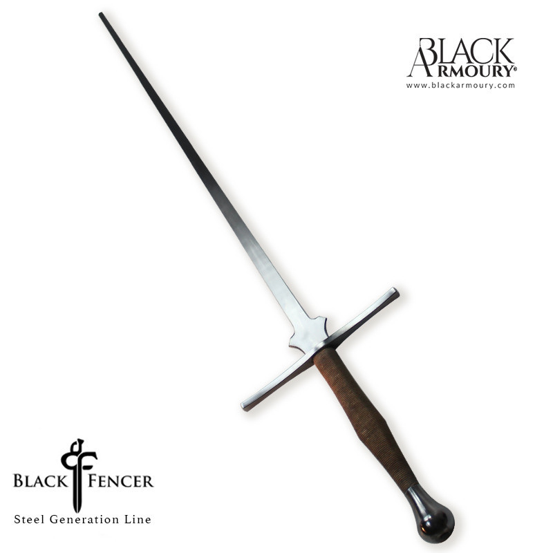 AMHE - Épée Longue - Acier - Black Fencer